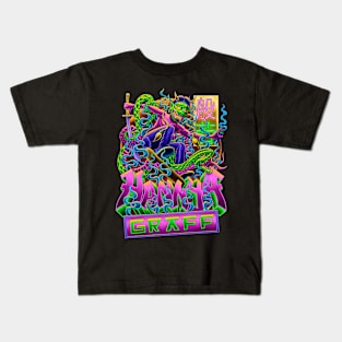 Japanese Demon Skateboard Kids T-Shirt